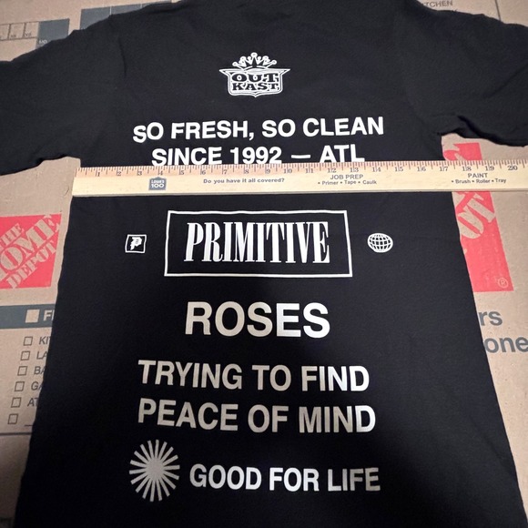 Primitive x Outkast Collaboration Black Graphic T Shirt Size S Short Sleeve - Picture 5 of 14